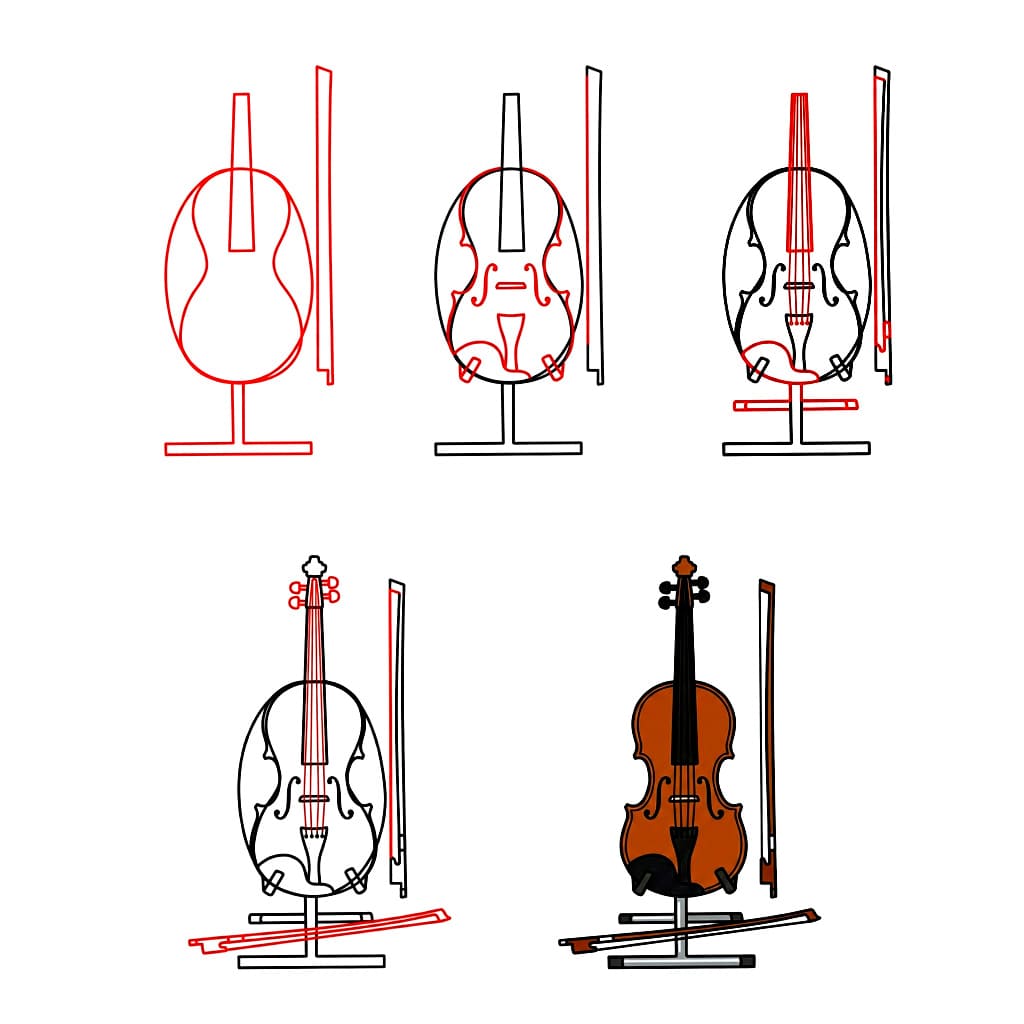 Study Violin Drawing Ideas