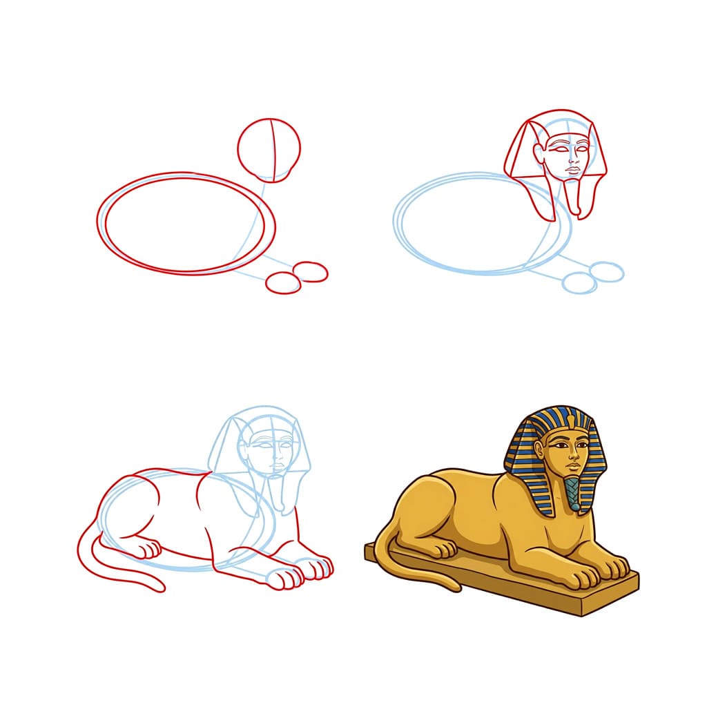 The Great Sphinx Drawing Ideas