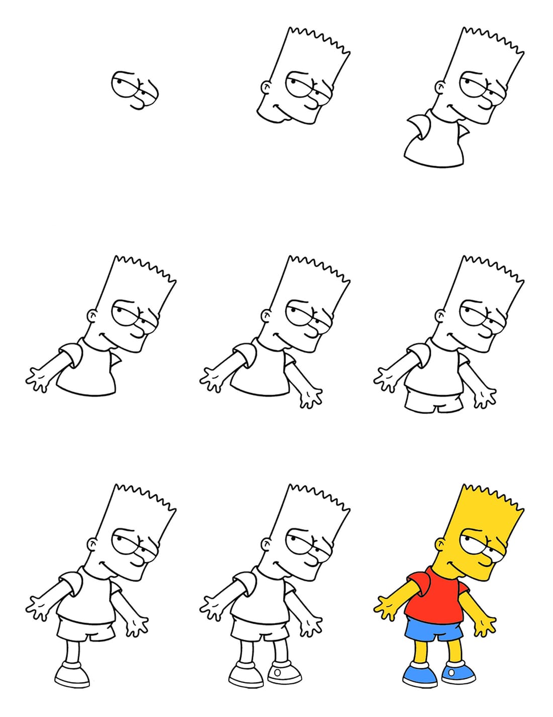 Bart Simpson Drawing Ideas