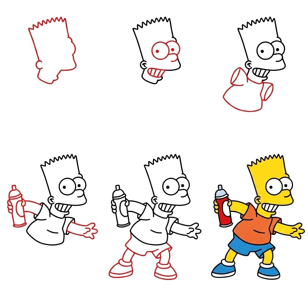 The Simpsons Bart Simpson Drawing Ideas