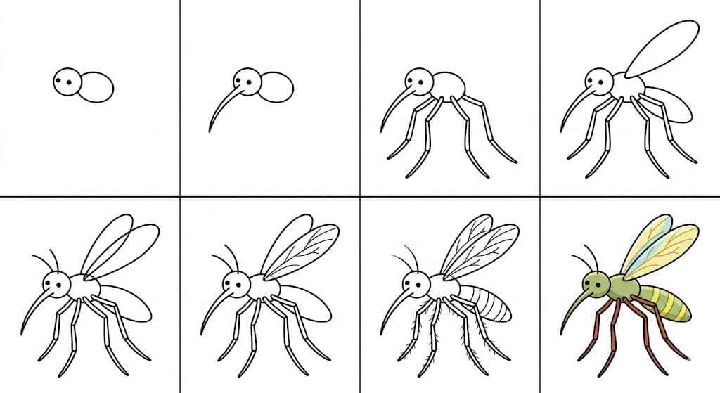 A mosquito Drawing Ideas
