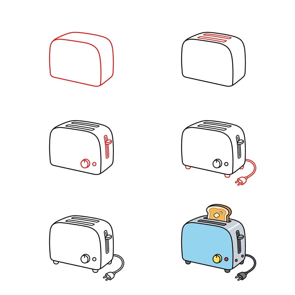 Blue Toaster Drawing Ideas