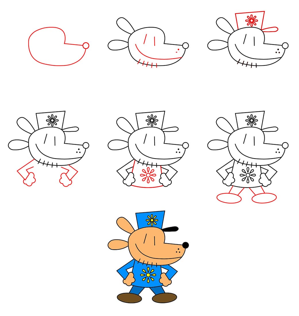 Dog Man Drawing Ideas