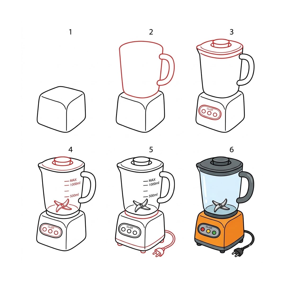 Cartoon Classic Blender Drawing Ideas