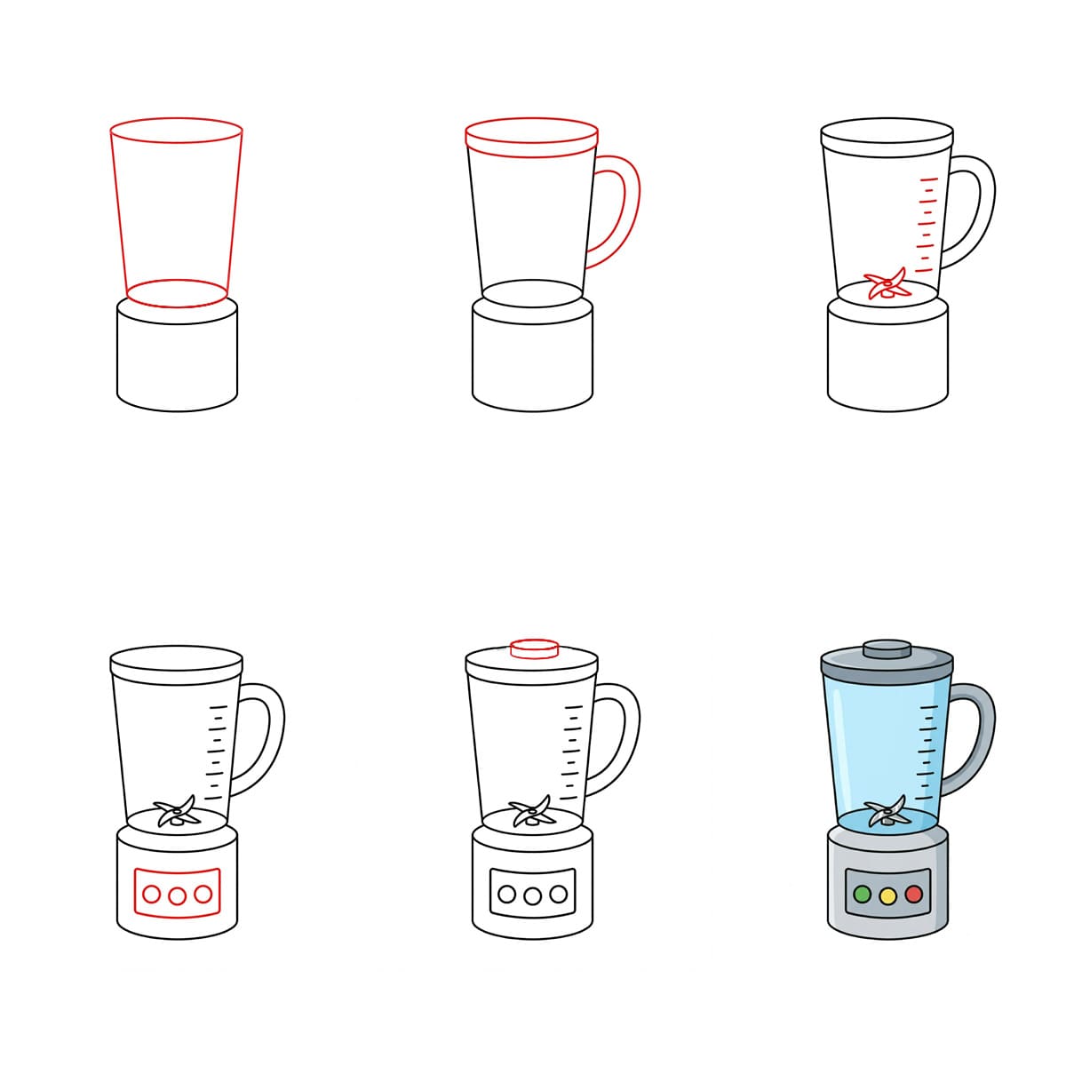 Cartoon Electronic Blender Drawing Ideas