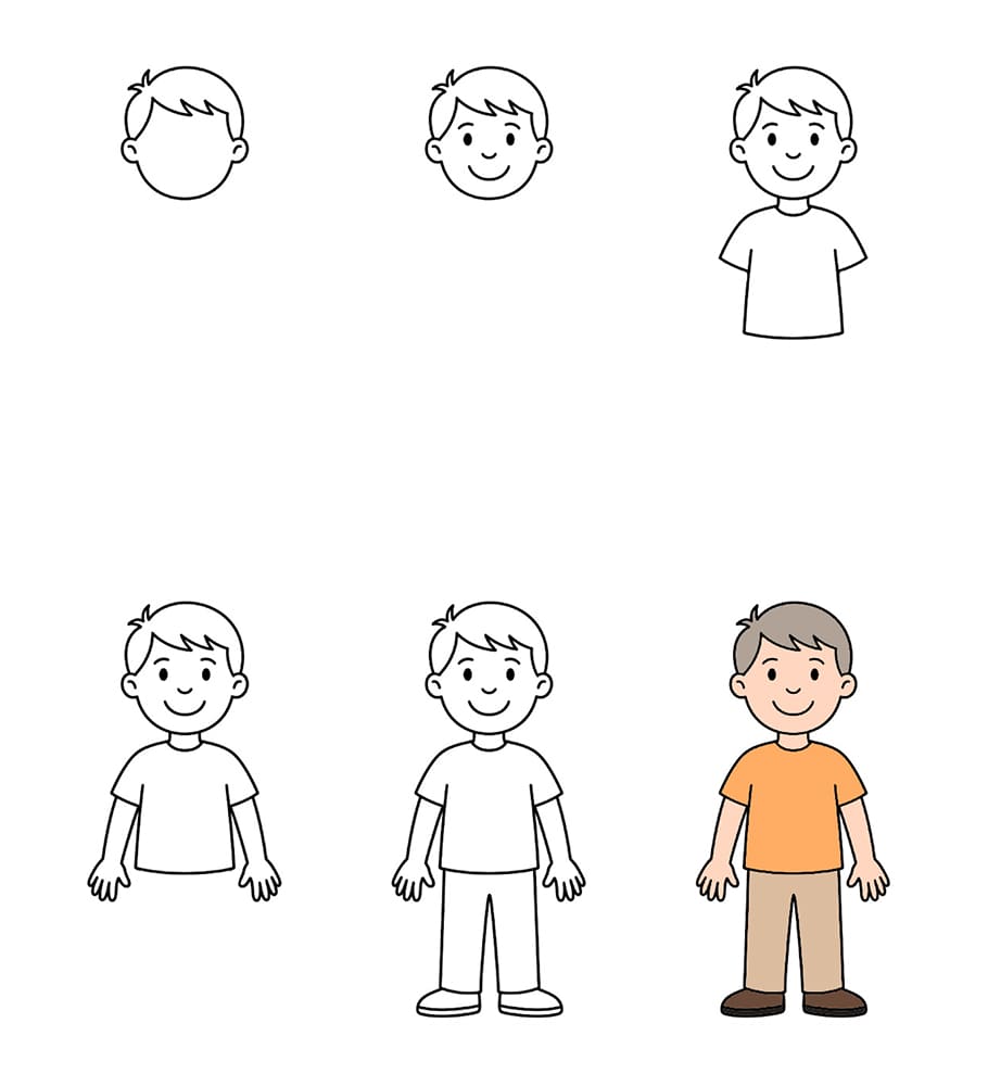 Cartoon man Drawing Ideas