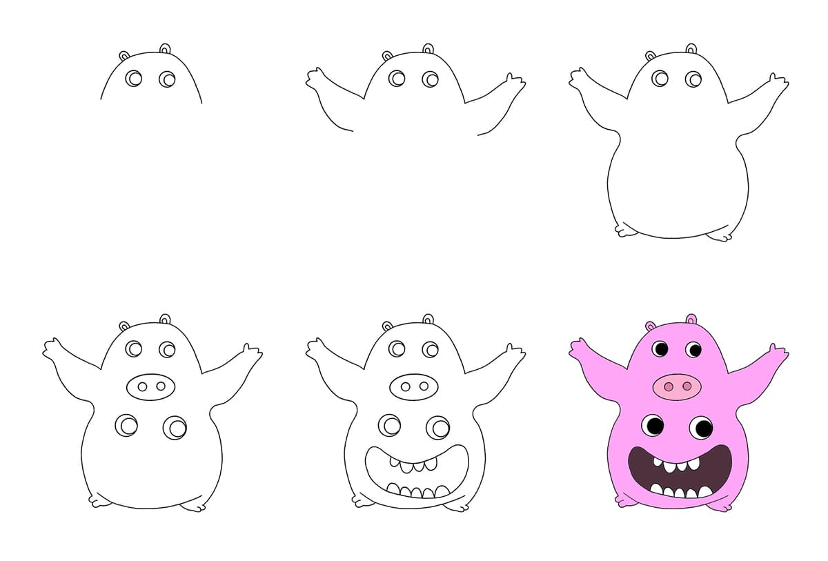 Chef Pigster Drawing Ideas