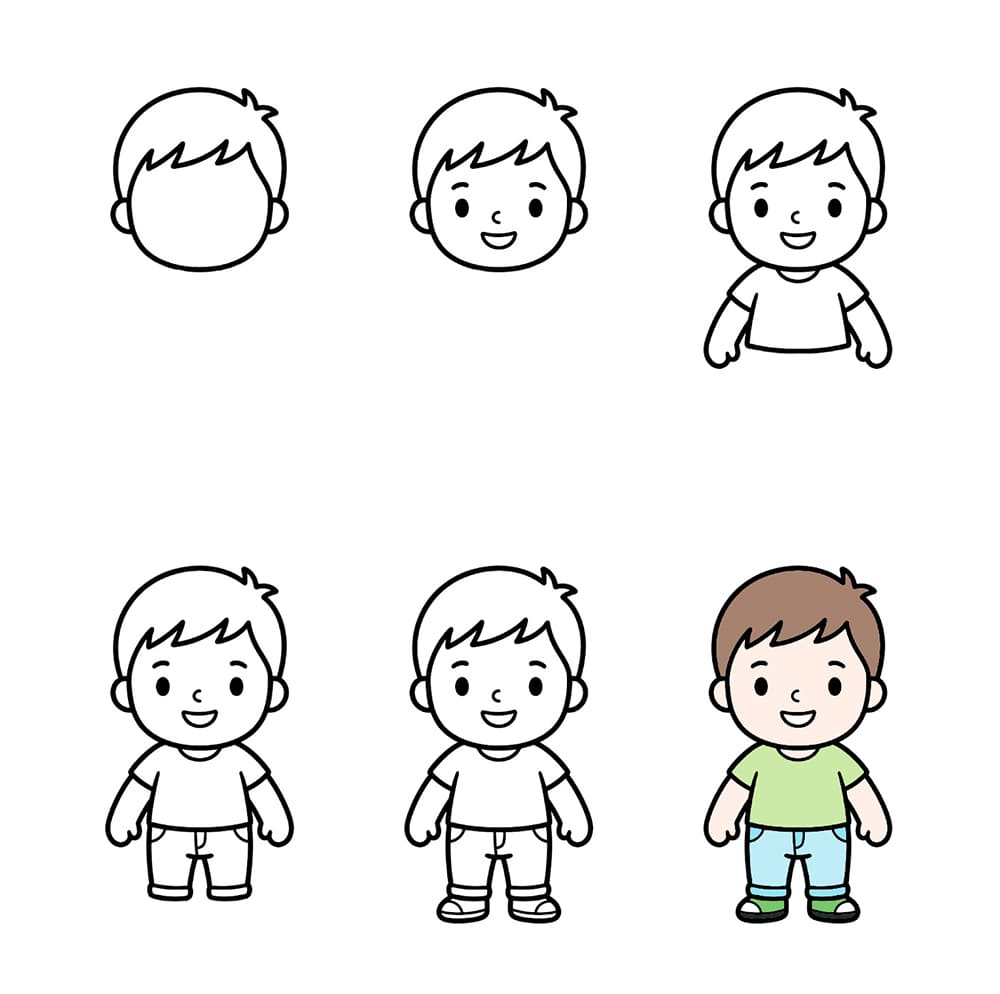 Chibi man Drawing Ideas
