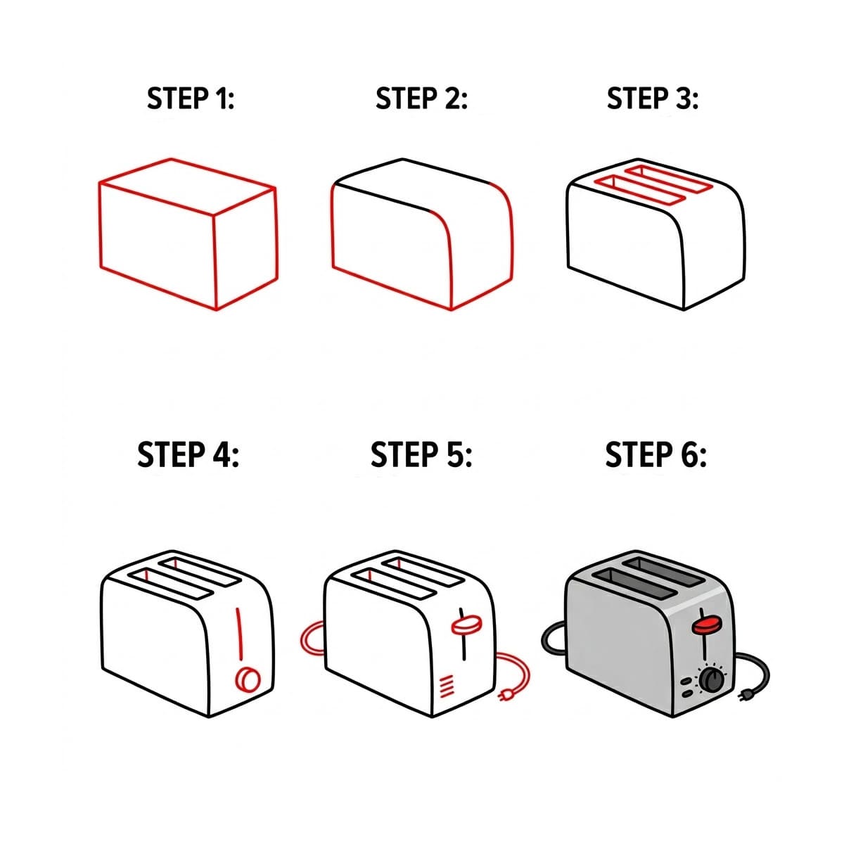 Classic Toaster Drawing Ideas