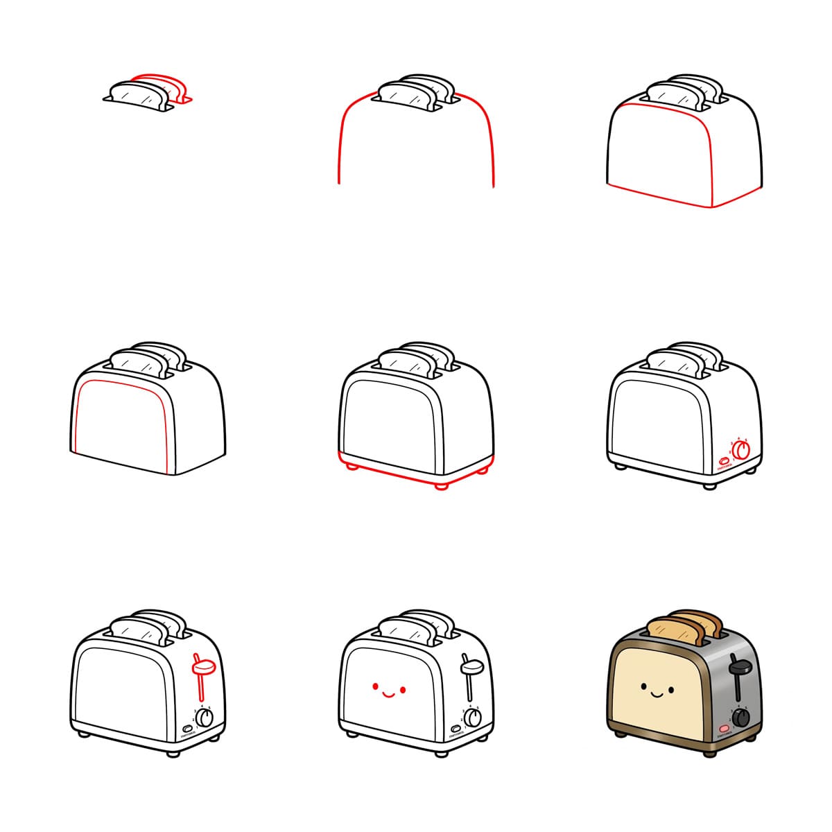 Toaster Drawing Ideas