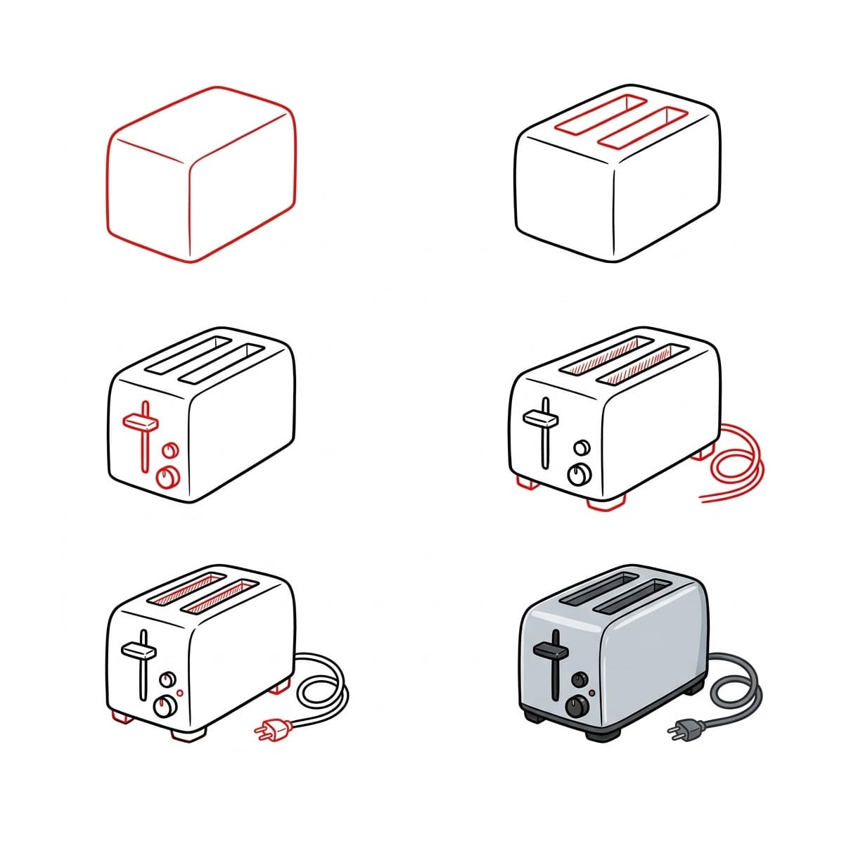 Electric Toaster Drawing Ideas