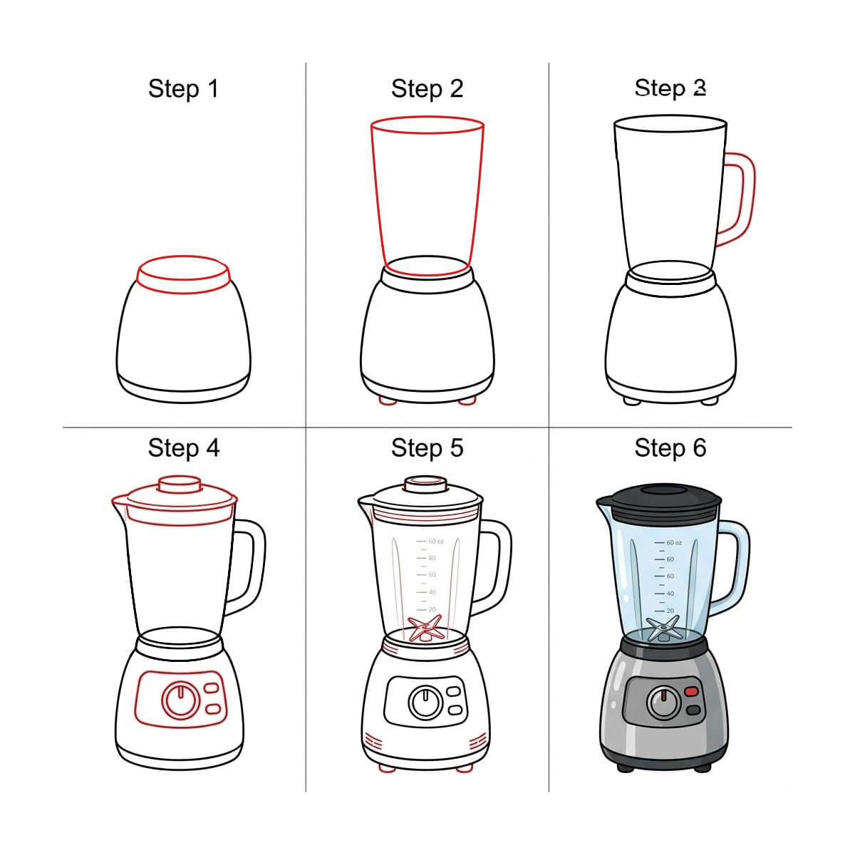 Electronic Blender Drawing Ideas