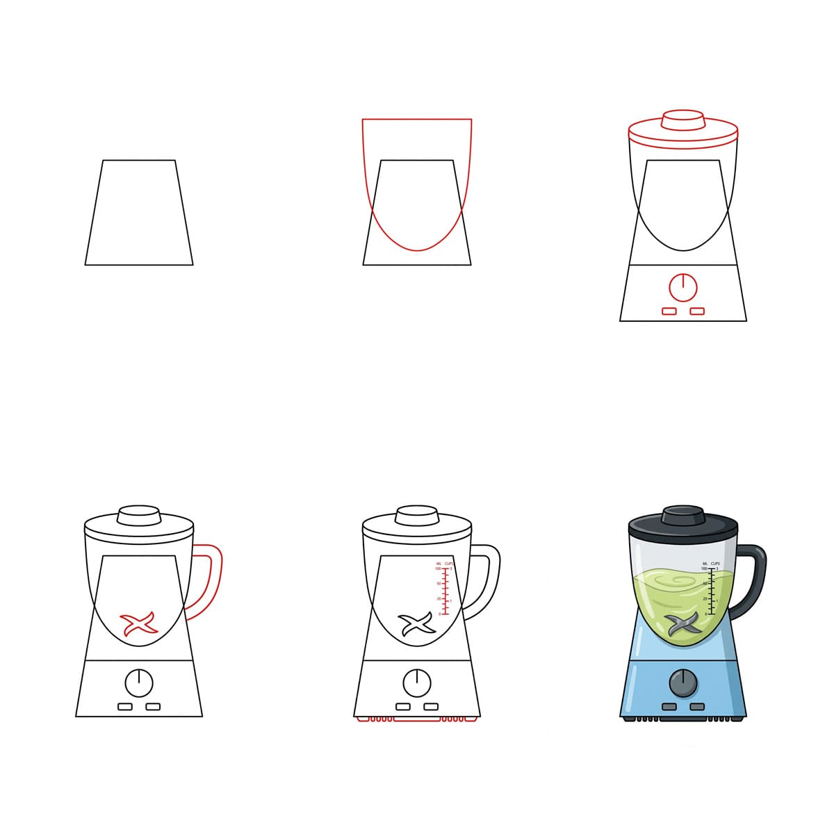 Electronic Fruit Blender Drawing Ideas