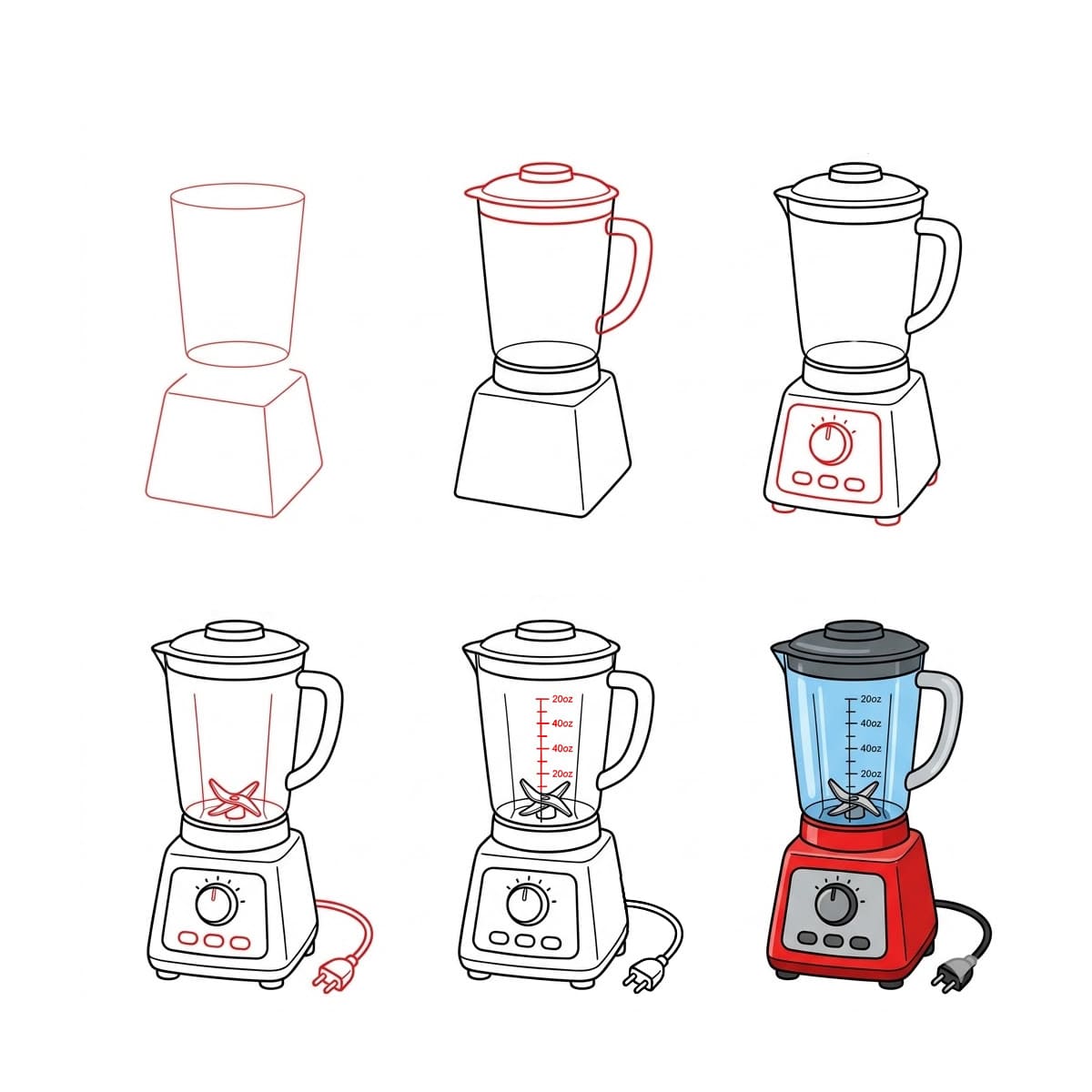 Electronic Juice Blender Drawing Ideas