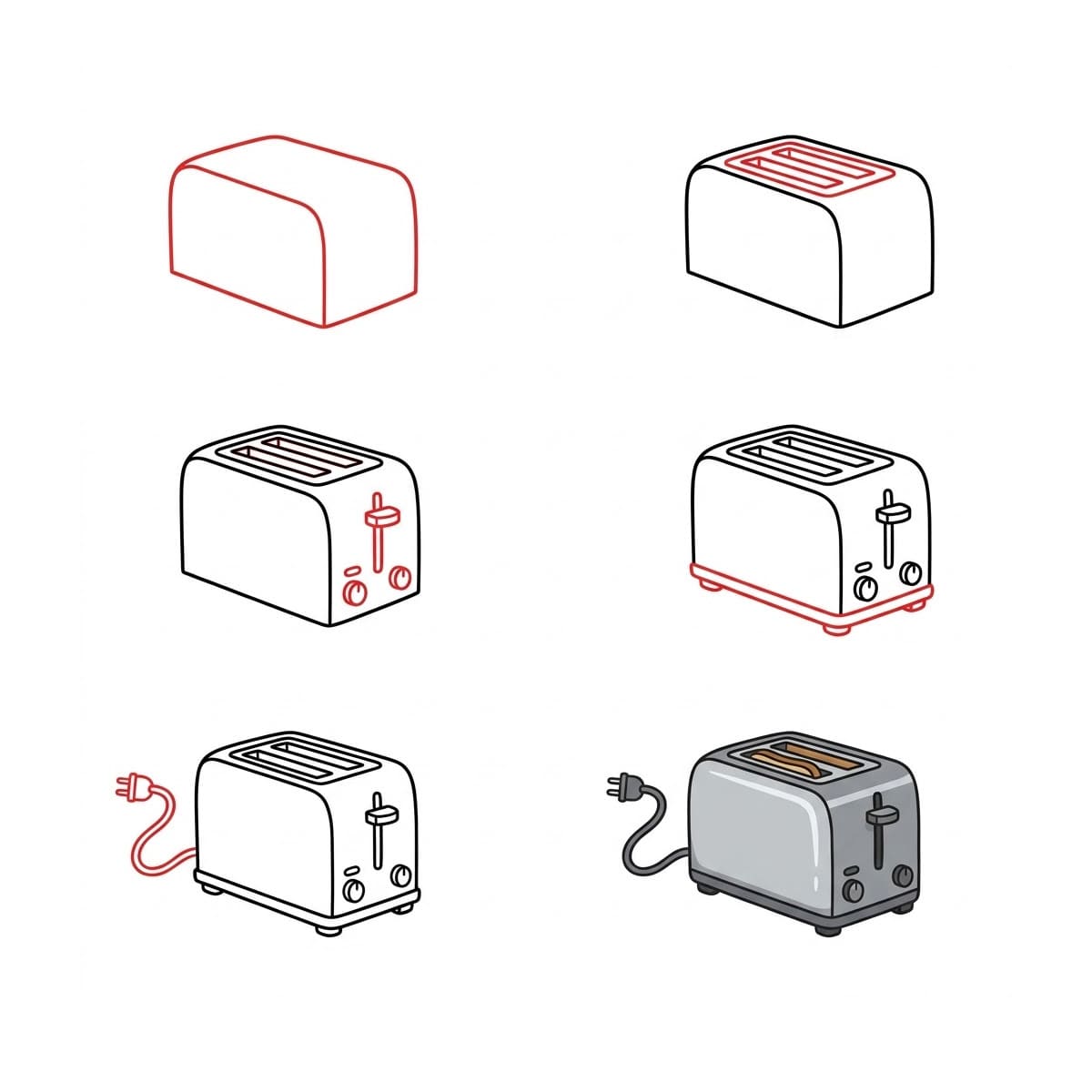 Electronic Toaster Drawing Ideas