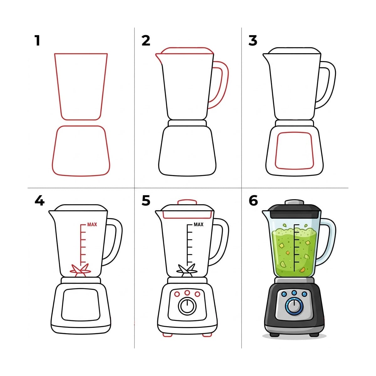Fruit Blender Drawing Ideas