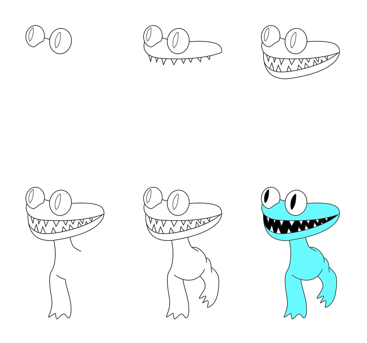 Funny Cyan Drawing Ideas