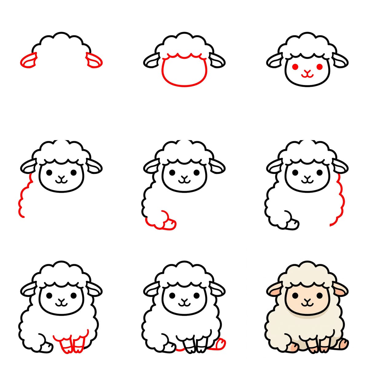 Lamb Drawing Ideas