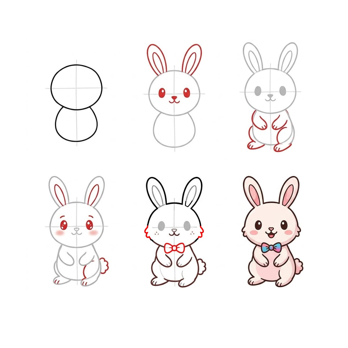 Kawaii bunny Drawing Ideas