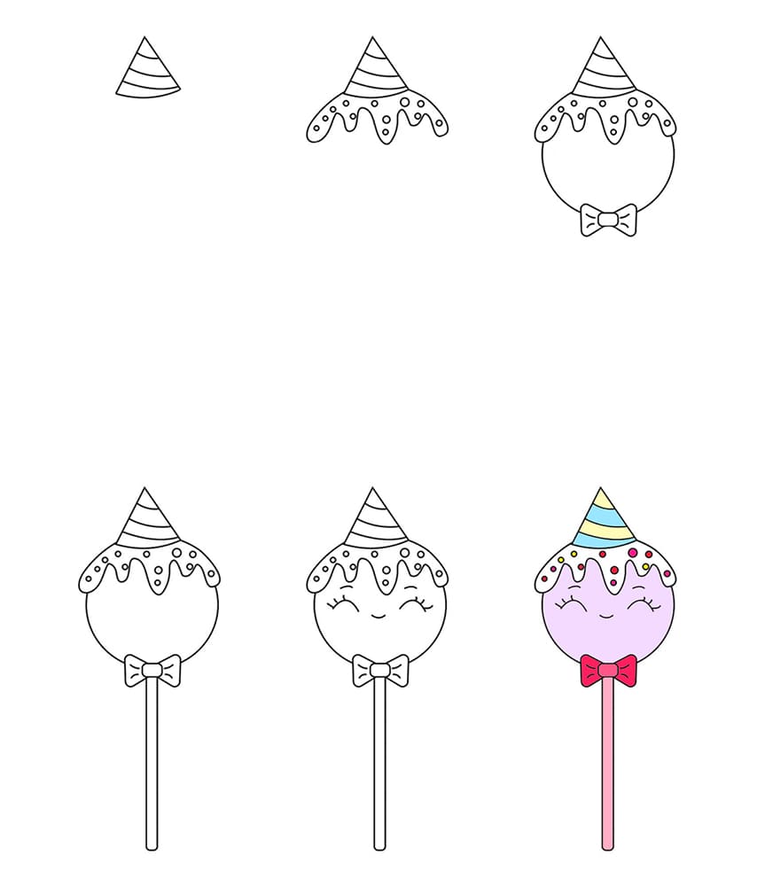 Kawaii lollipop Drawing Ideas
