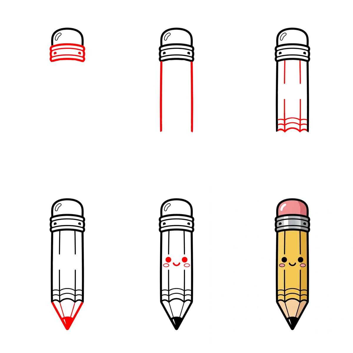 Kawaii pencil Drawing Ideas