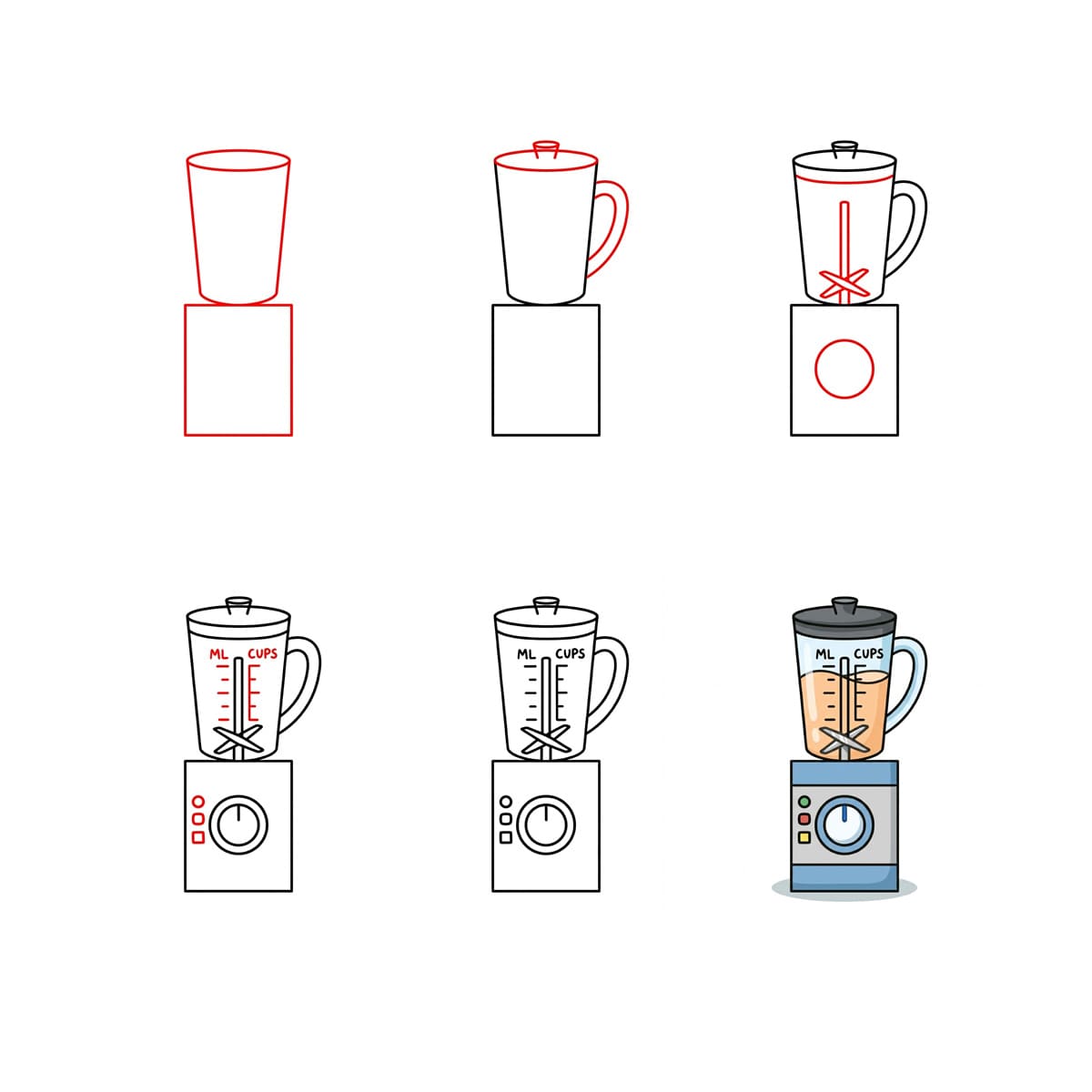 Kitchen Blender Drawing Ideas