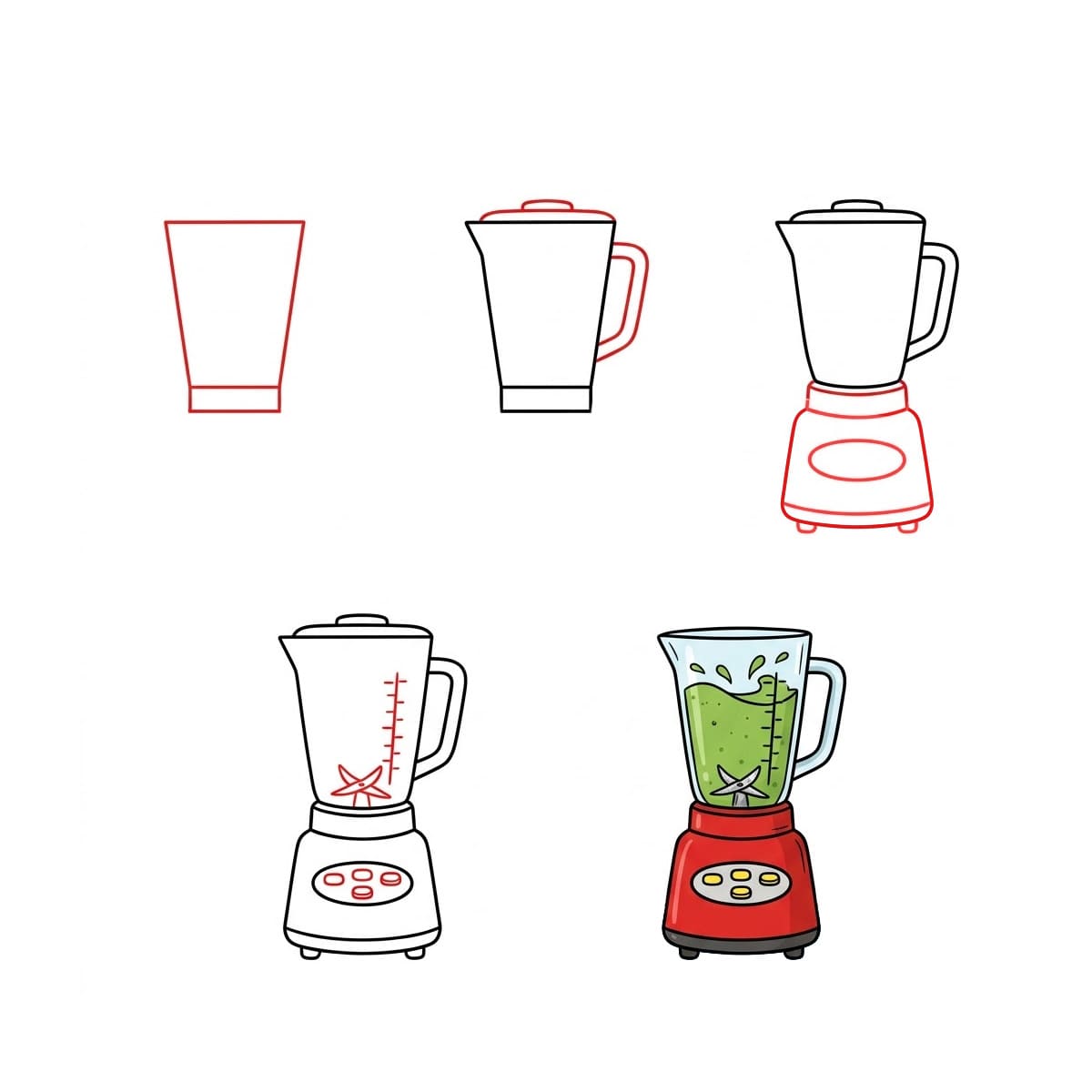 Kitchen Juice Blender Drawing Ideas