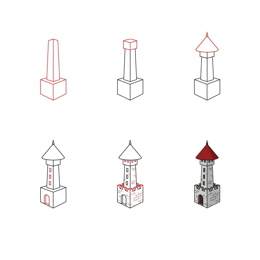 Lantern tower Drawing Ideas