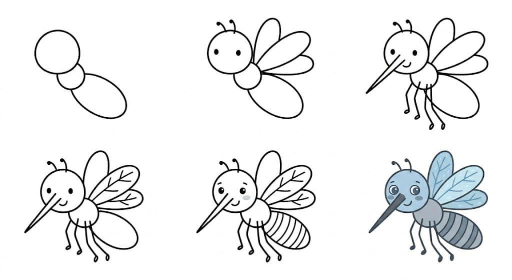 Little mosquito Drawing Ideas