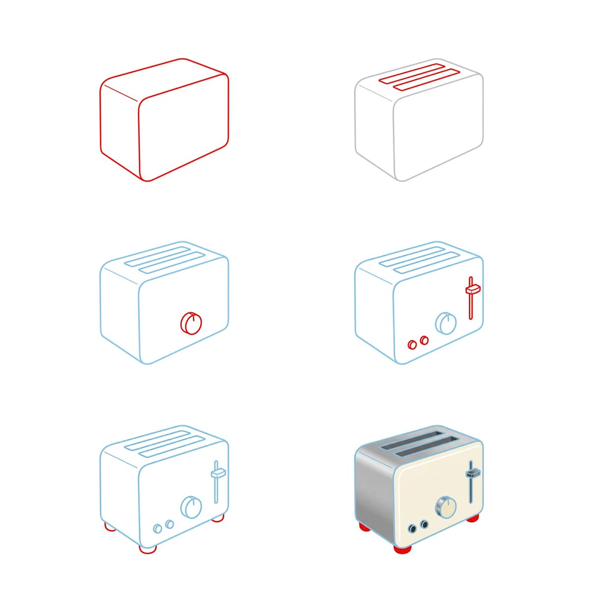 Minimalist Toaster Drawing Ideas