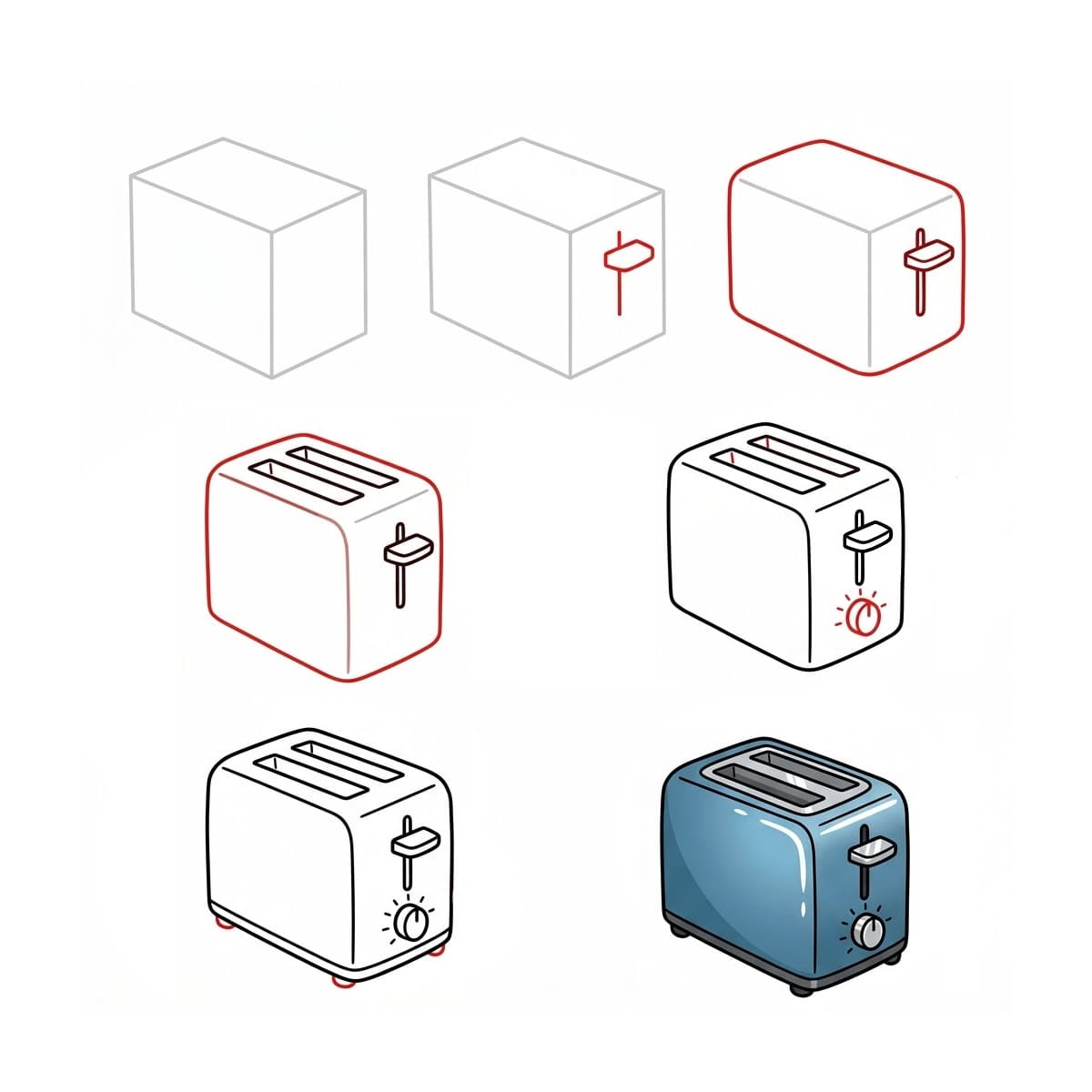 Modern Bread Toaster Drawing Ideas