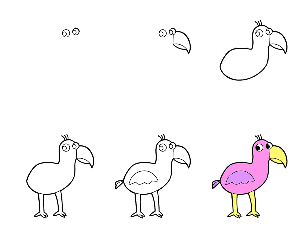 Opila Bird Drawing Ideas