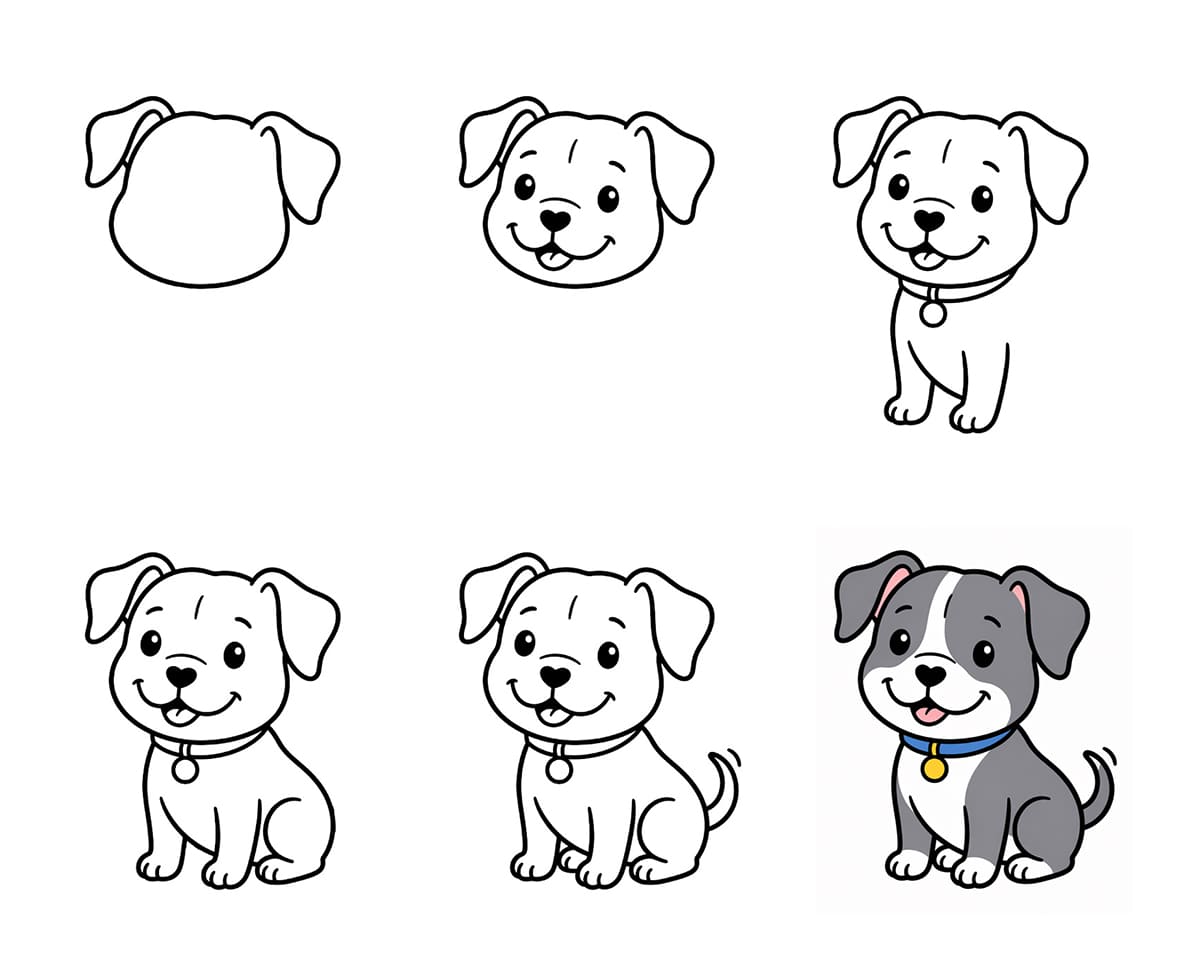 Pitbull Puppy Drawing Ideas