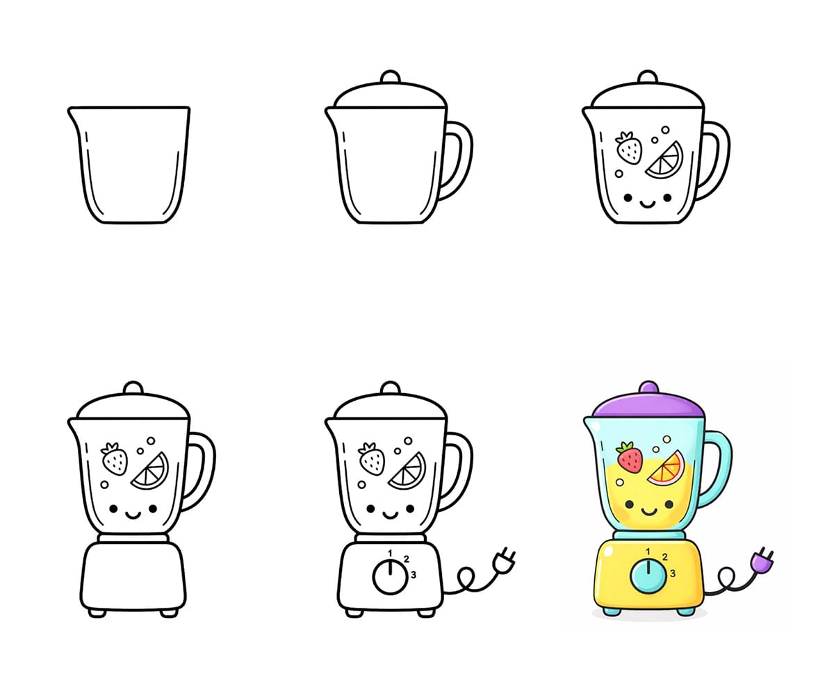 Simple Cute Blender Drawing Ideas