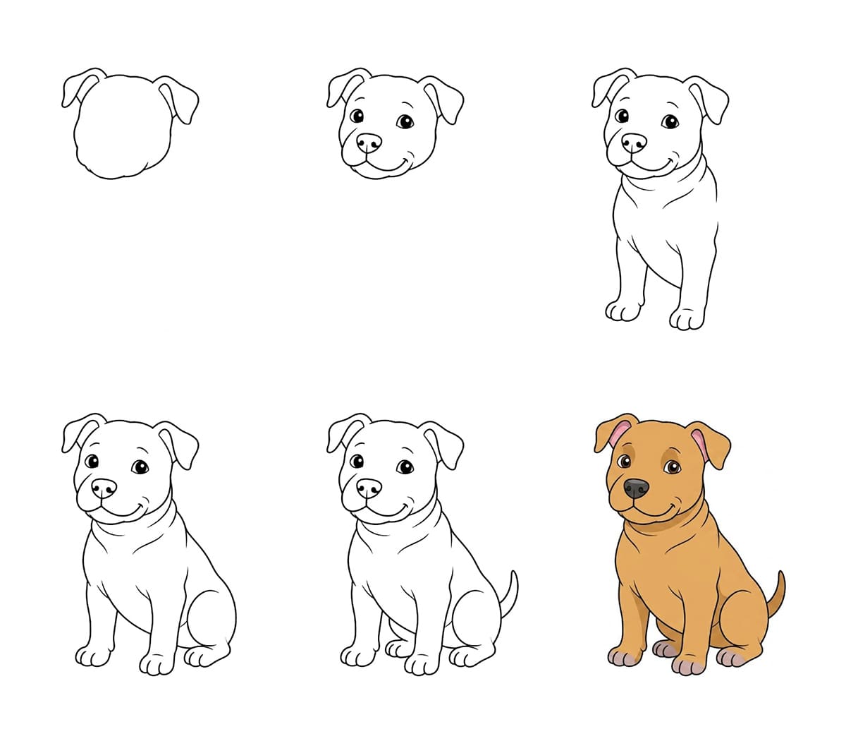 Small Pitbull Drawing Ideas