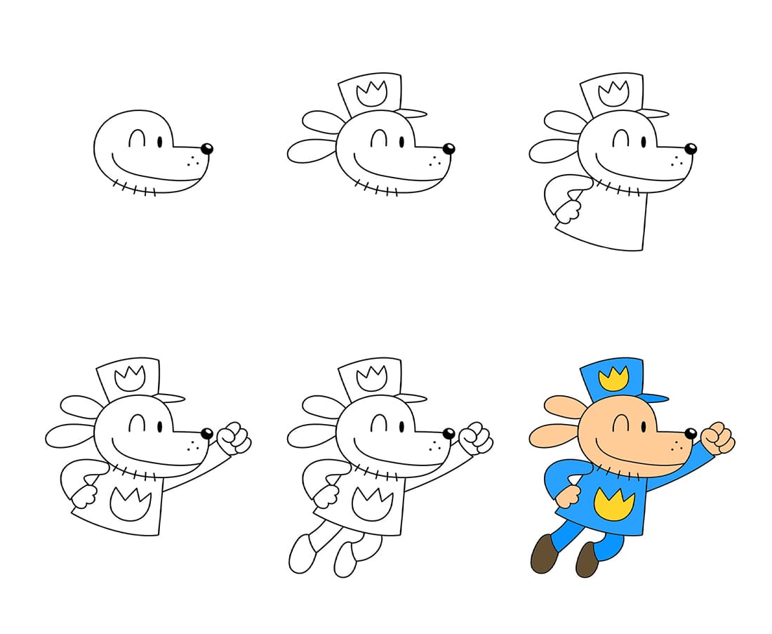 Super Dog Man Drawing Ideas