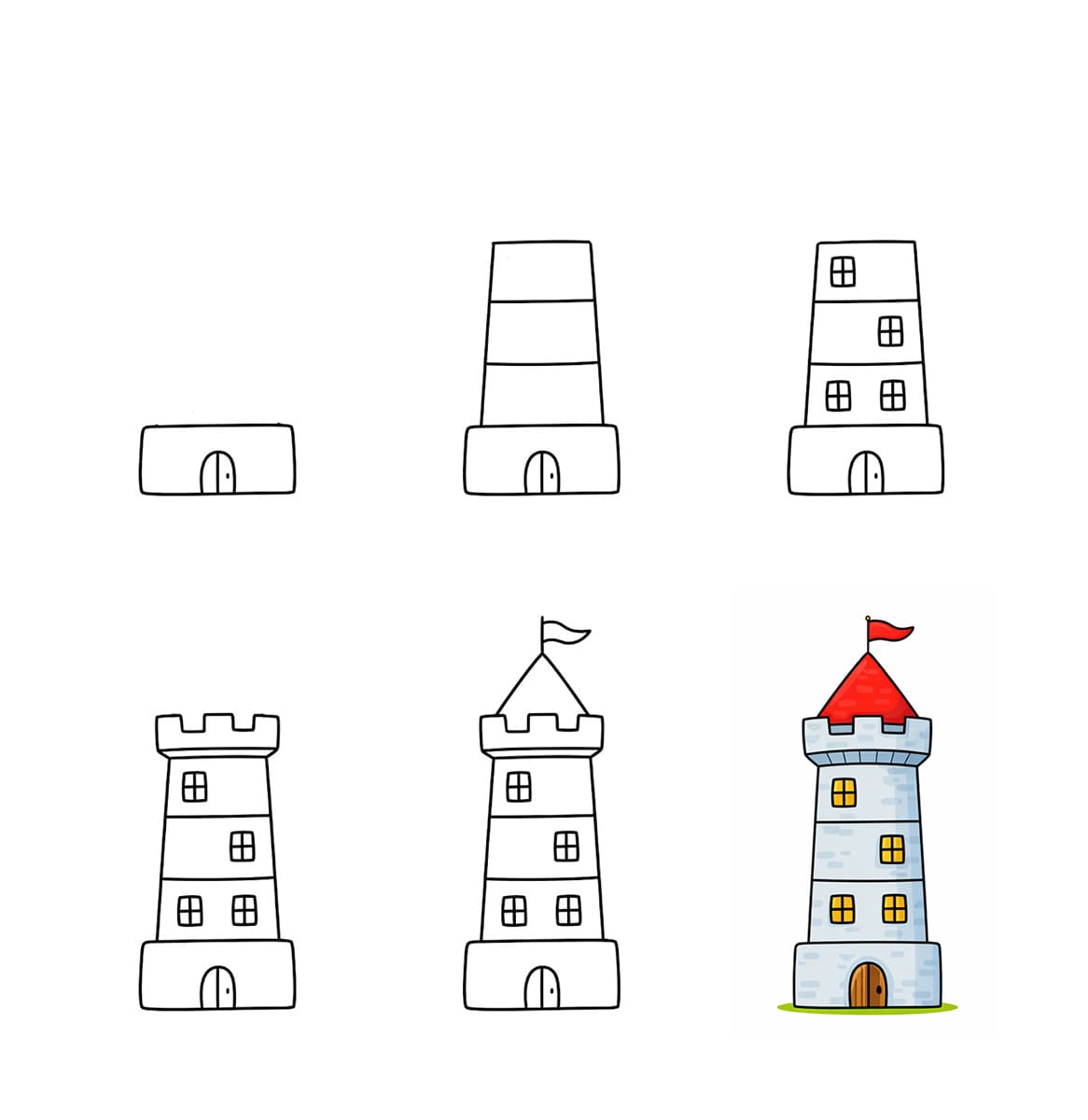 Tower building Drawing Ideas