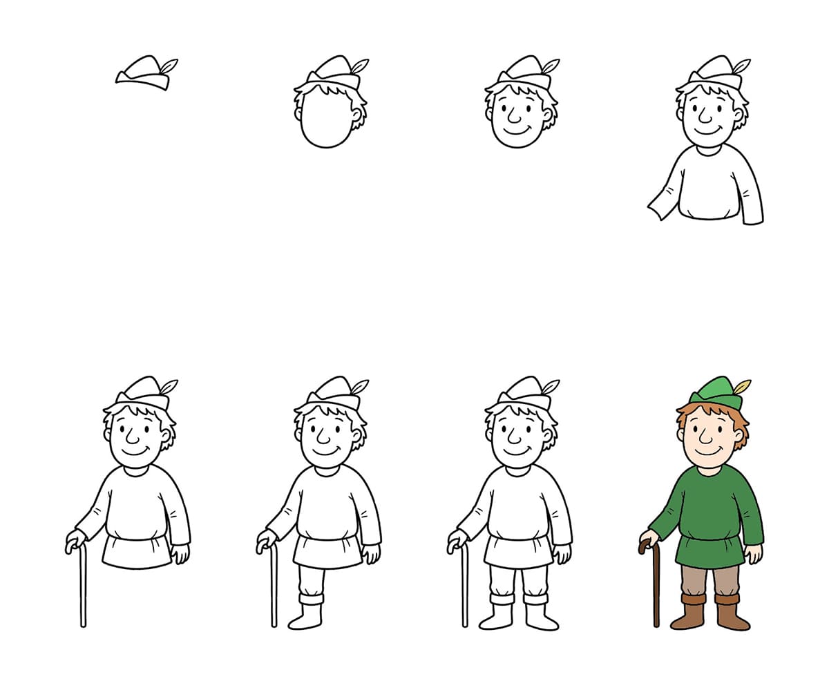 Village man Drawing Ideas