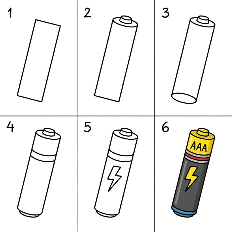 AAA Battery Drawing Ideas