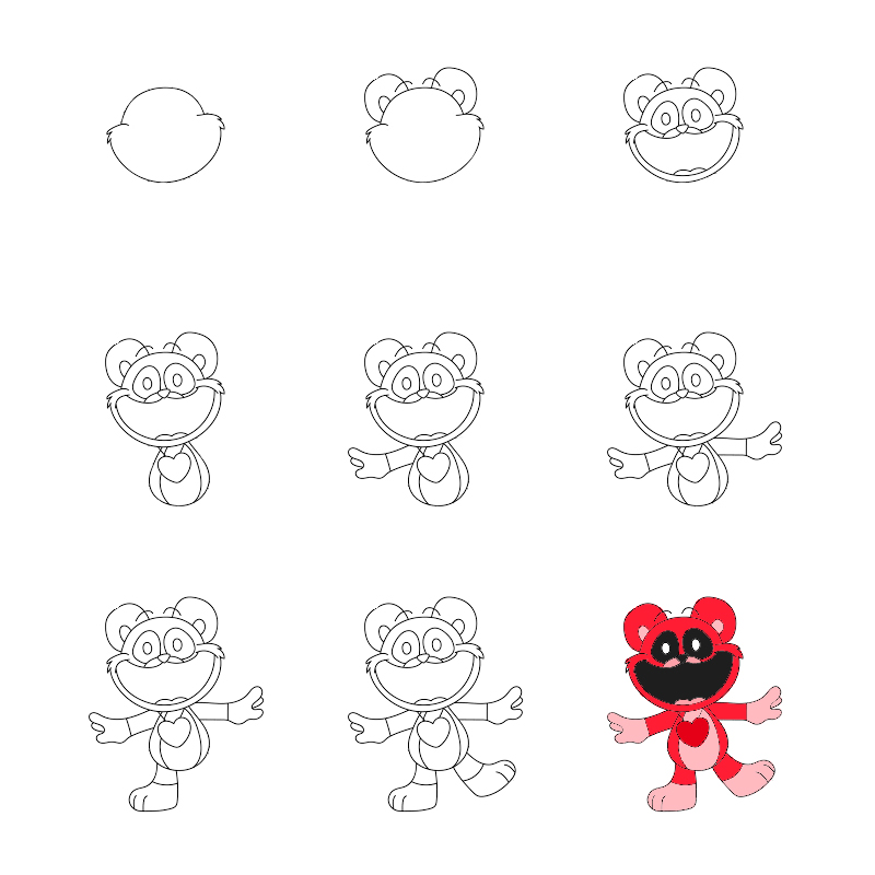 Bobby Bearhug Smiling Critters Drawing Ideas