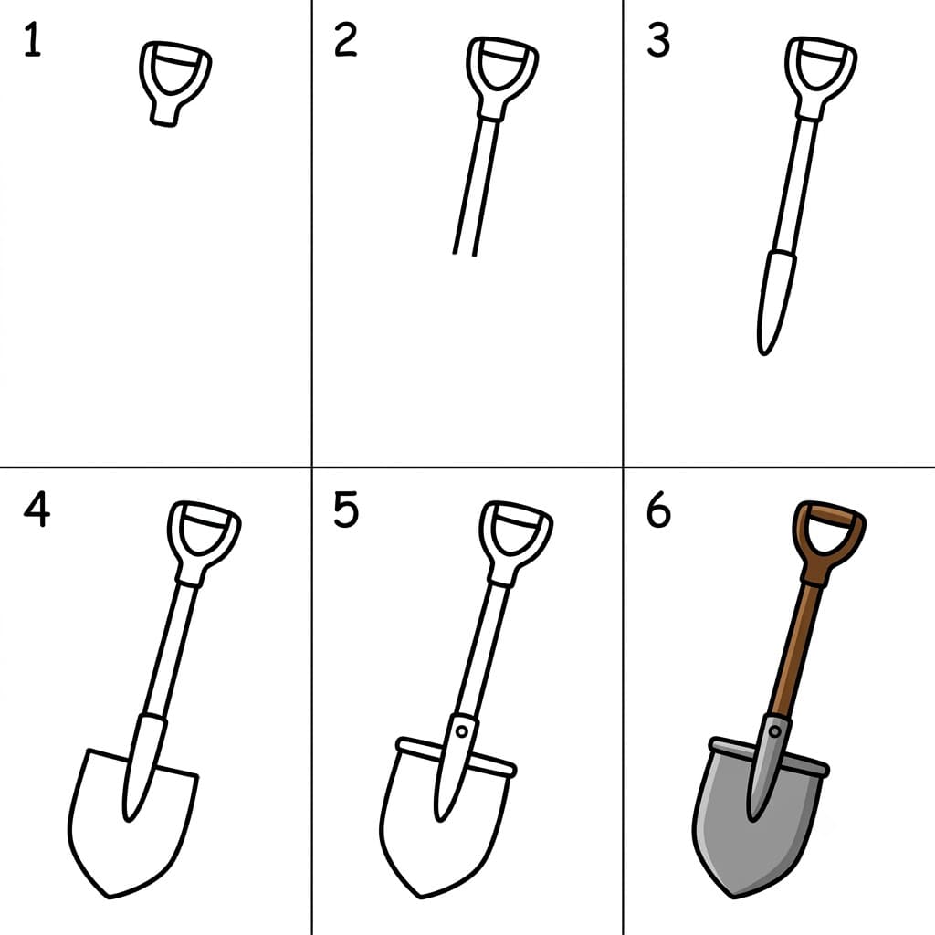 Classic shovel Drawing Ideas