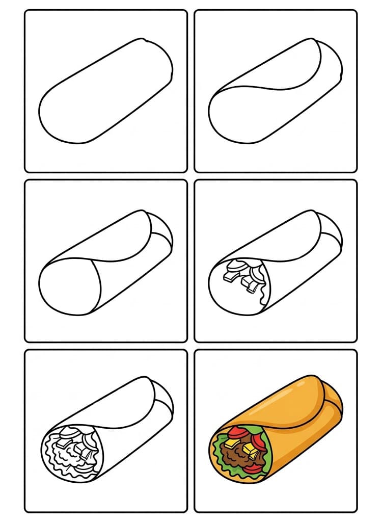 Burrito Drawing Ideas