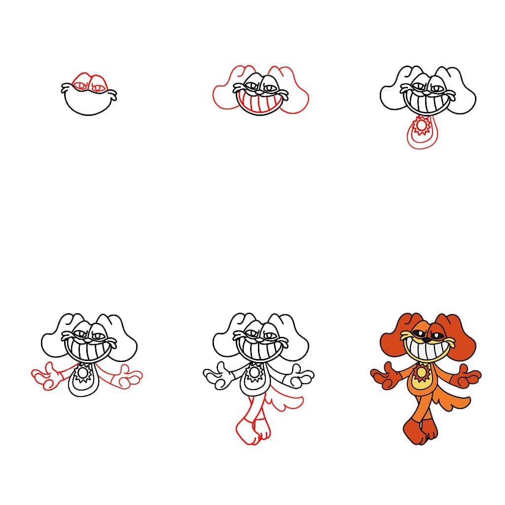 Dogday Smiling Critters Drawing Ideas
