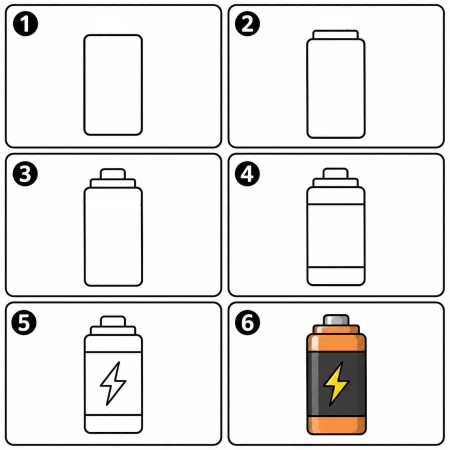 Battery Drawing Ideas