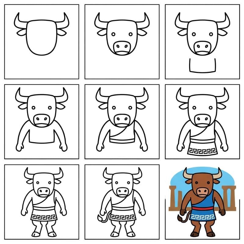 Easy Minotaur Drawing Ideas