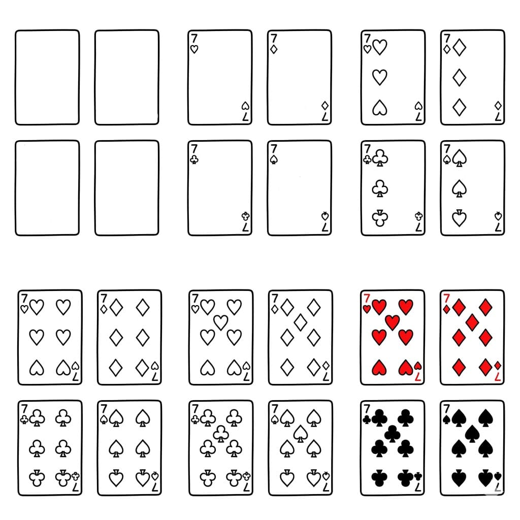 Four Sevens Drawing Ideas