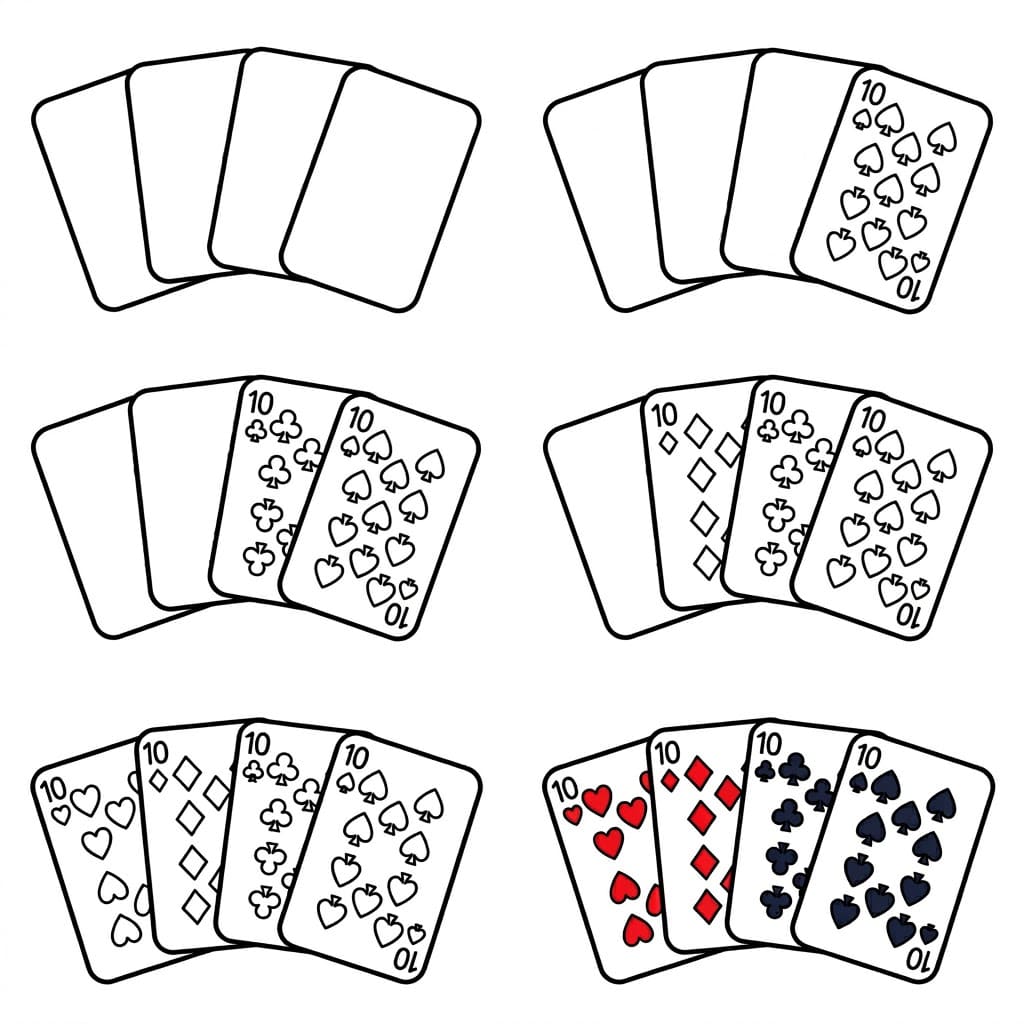 Playing Cards Drawing Ideas