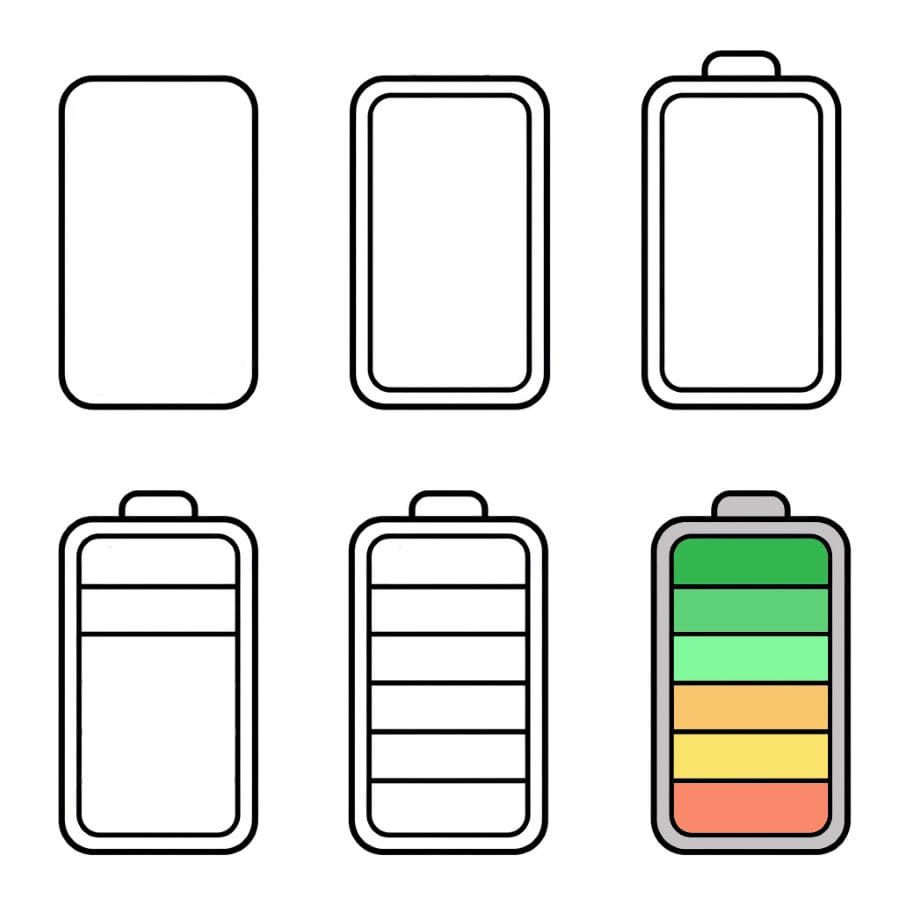 Full Battery Drawing Ideas