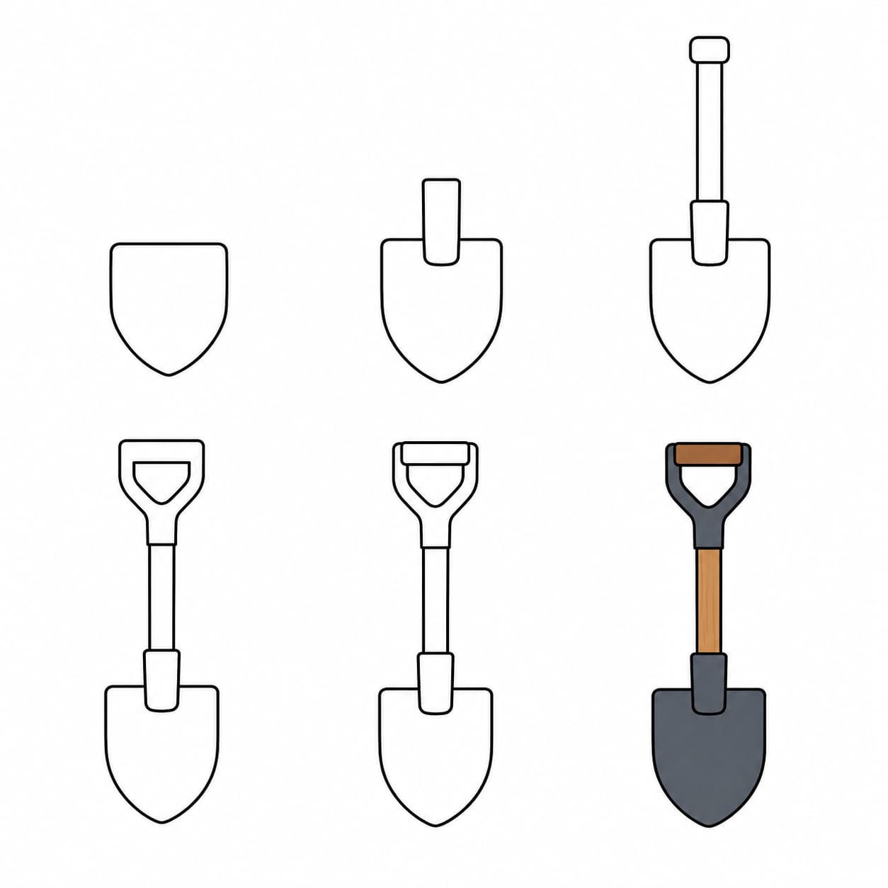 Garden shovel Drawing Ideas
