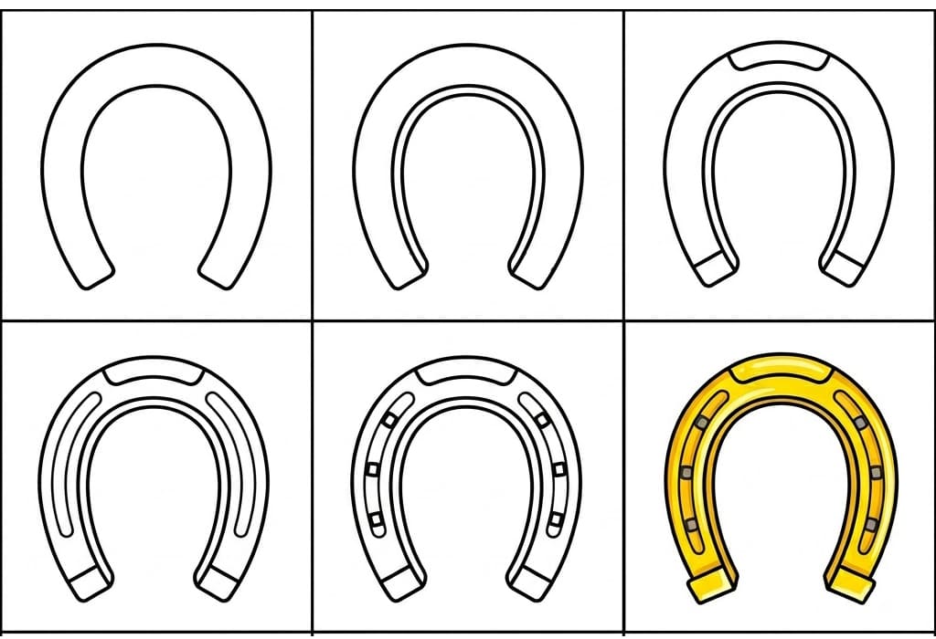 Horseshoe Drawing Ideas